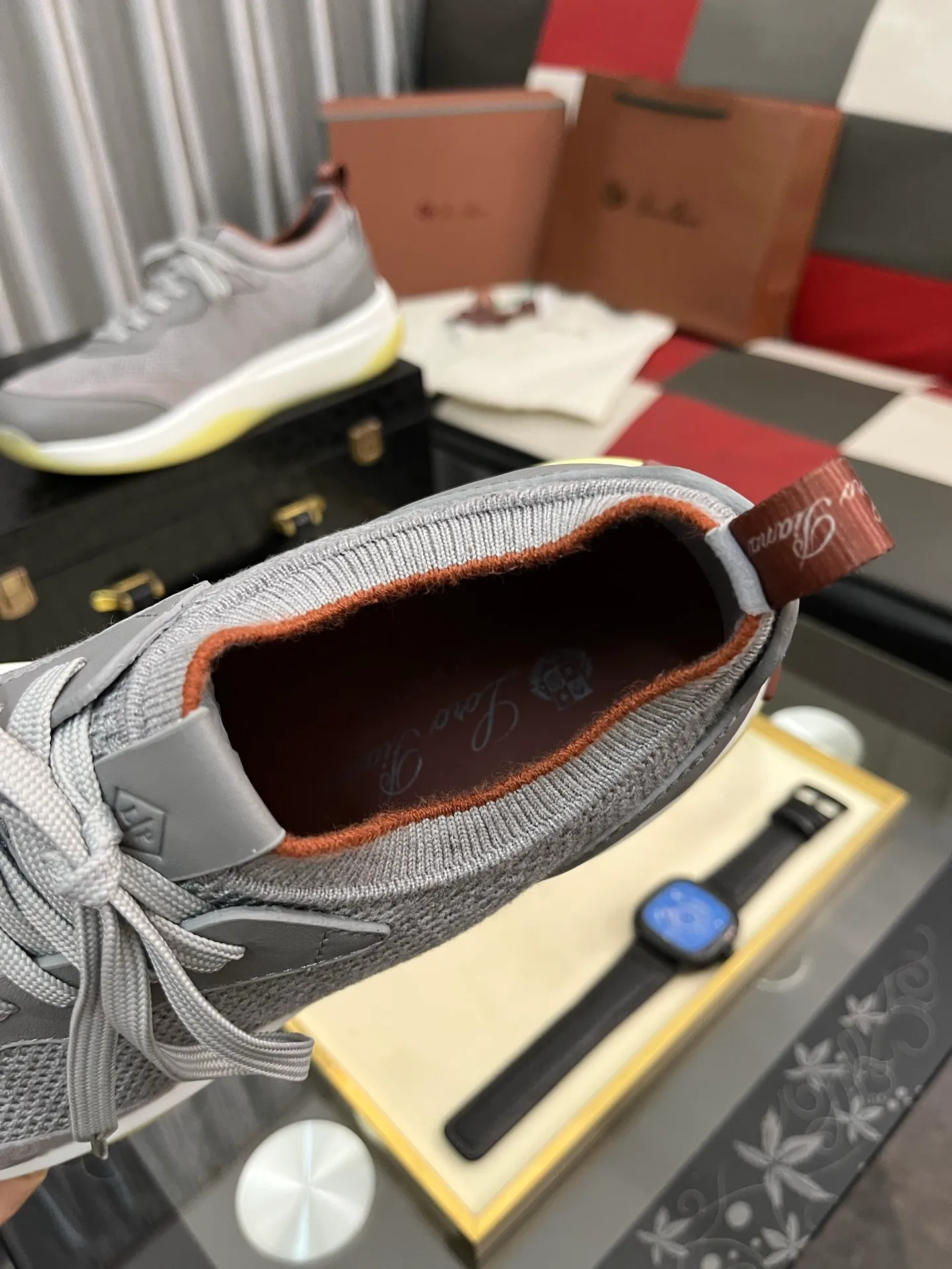 Men's men's shoes💰620⌚️⌚️Loro Piana - Loro Piana LP classic casual shoes, men's lace-up casual shoes and sneakers, high-quality lightweight and comfortable fabrics, suitable for outdoor leisure, the color is young and energetic, the upper is imported deerskin from Italy, it is great with sportswear or casual suits! Code number: 38-446️⃣Colors available